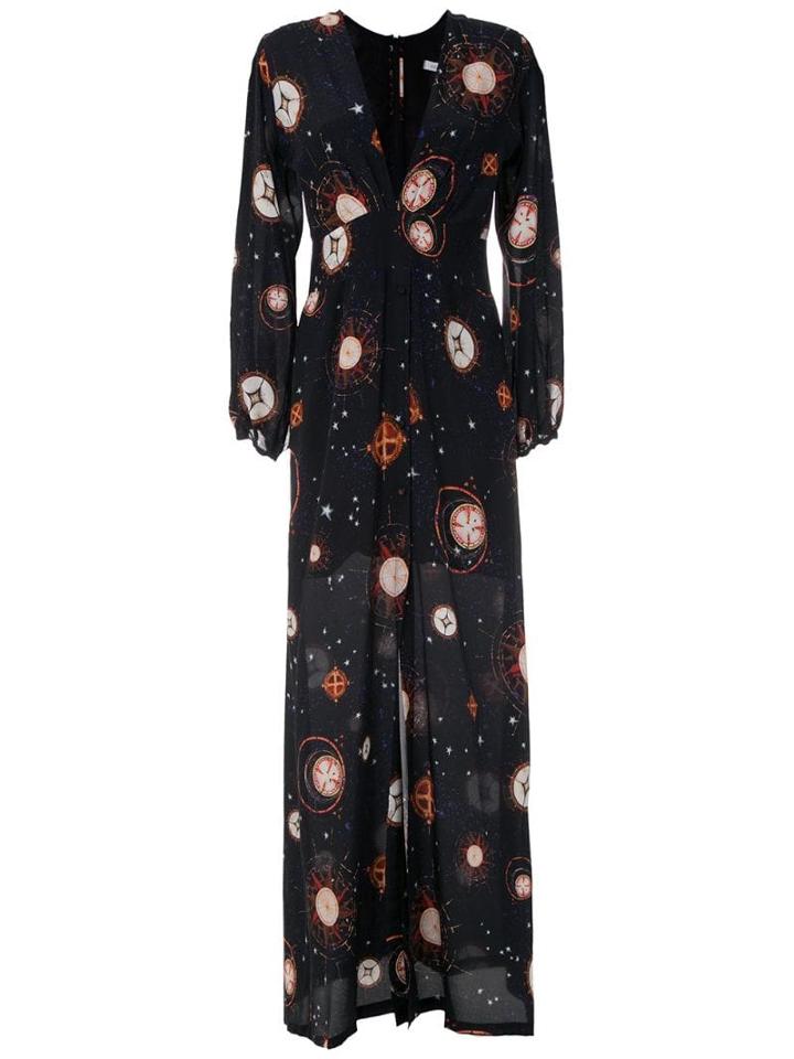 Isolda Ametista Long Dress - Black