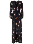 Isolda Ametista Long Dress - Black