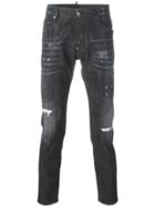 Dsquared2 Skater Whiskered Microstudded Jeans - Black
