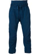 Haider Ackermann Drawstring Trousers, Men's, Size: Xs, Blue, Cotton/spandex/elastane/viscose