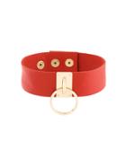 Manokhi Circle Stud Collar - Red