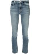Mother Dazzler Ankle Mid Rise Jeans - Blue