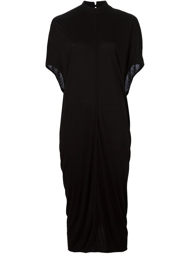 Rick Owens Lilies Draped Tunic, Women's, Size: 40, Black, Cotton/polyamide/viscose