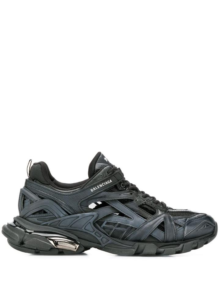 Balenciaga Track.2 Open Sneakers - Black