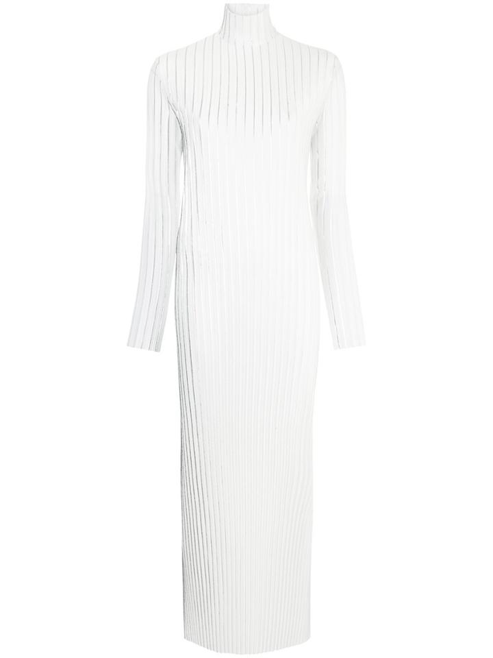 Maison Esve Fitted Long Dress - White