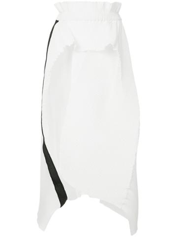 Jatual Pleated Puffy Skirt - White