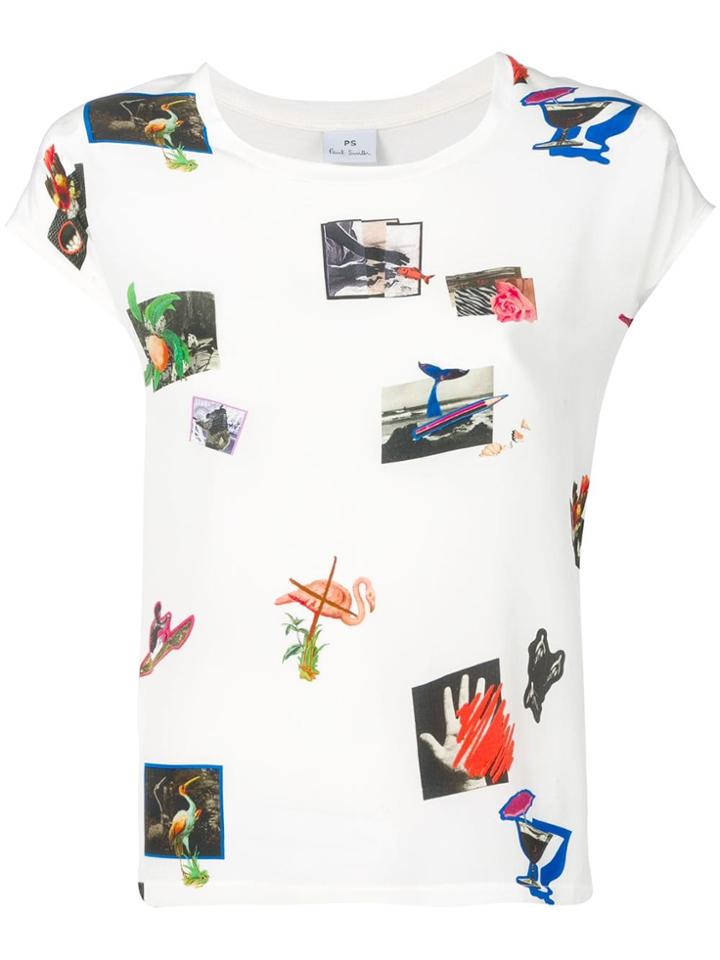 Ps Paul Smith Art Print T-shirt - White