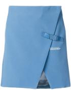 Off-white Wrap-front Miniskirt - Blue