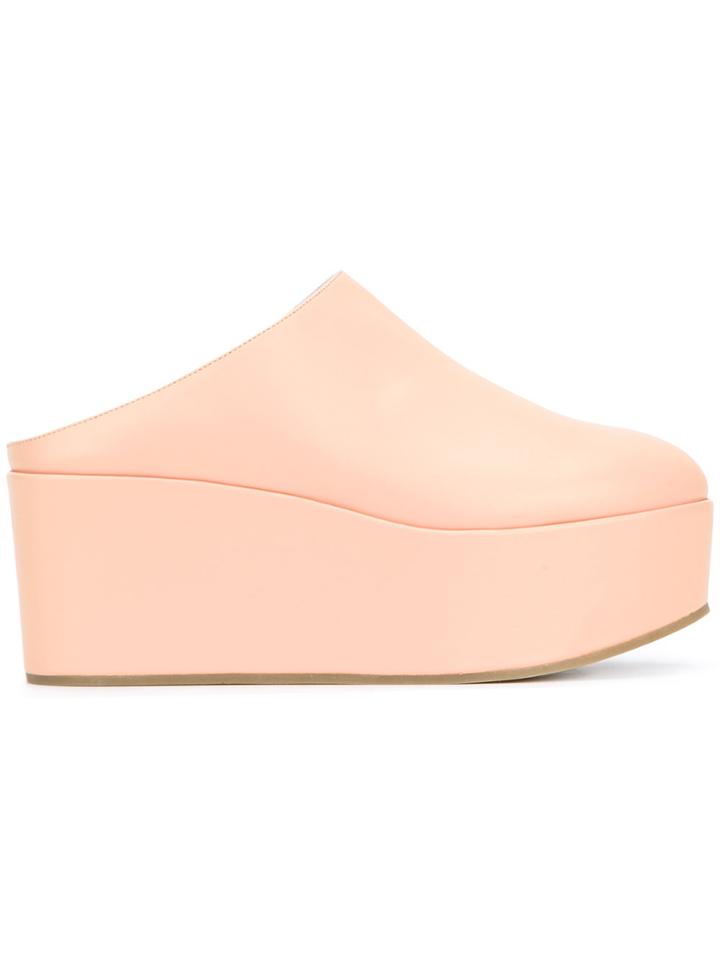 Marios Wedge Mules - Nude & Neutrals