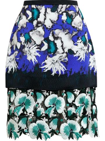 Peter Pilotto Anna Hammered Silk Skirt