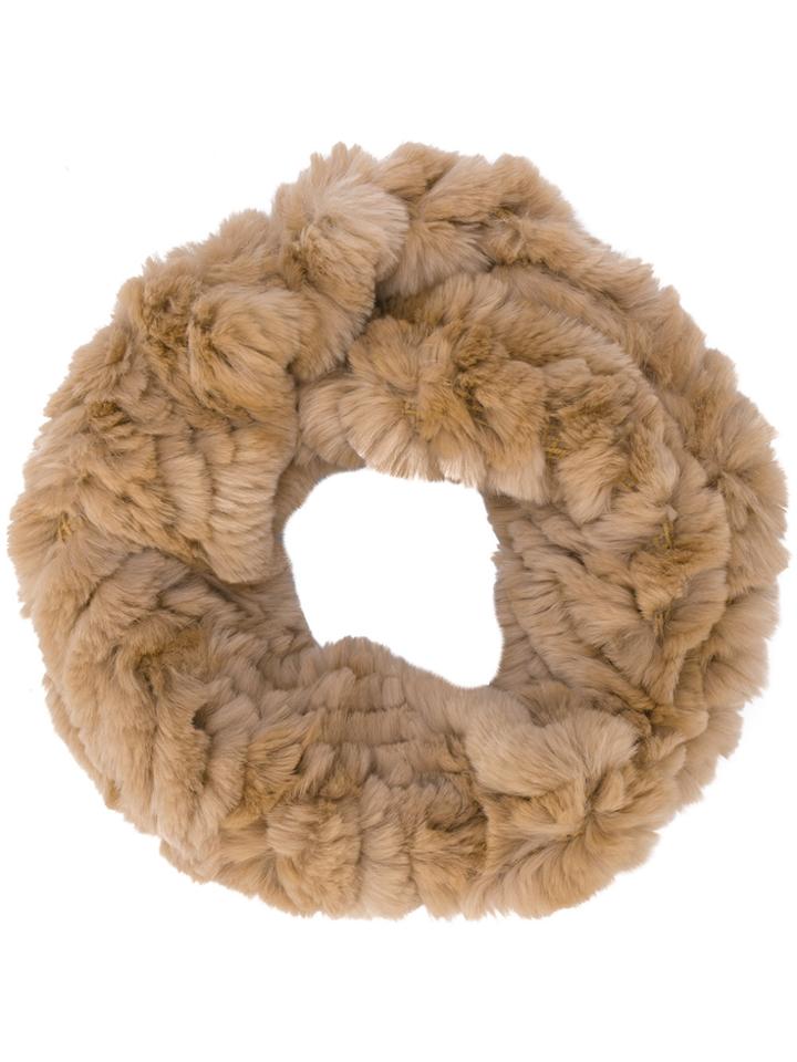 Yves Salomon Rex Snood - Brown