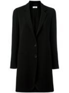 Alberto Biani Lapelled Coat, Women's, Size: 44, Black, Acetate/viscose/triacetate/polyester