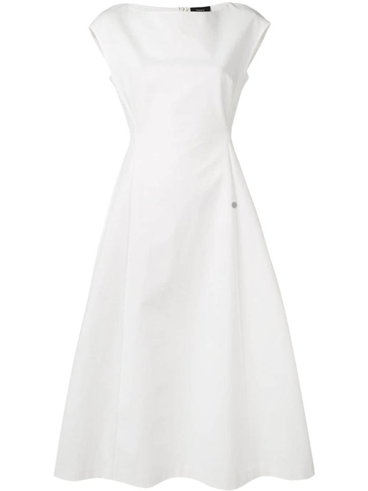 Theory Sleeveless Long Dress - White