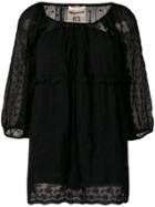 Semicouture Embroidered Blouse - Black