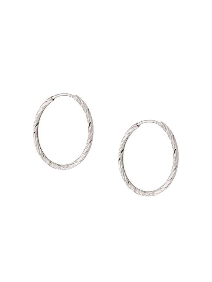 Maria Black 14kt White Gold Liv 15 Hoop Earrings - Silver