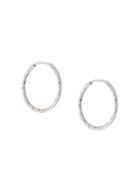 Maria Black 14kt White Gold Liv 15 Hoop Earrings - Silver