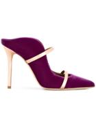 Malone Souliers Velvet Pumps - Pink & Purple