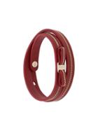 Salvatore Ferragamo Chain-embellished Bracelet - Red