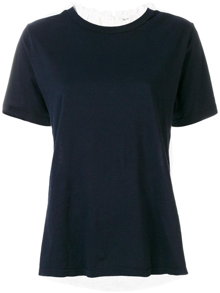 Clu Contrast Back Blouse - Blue