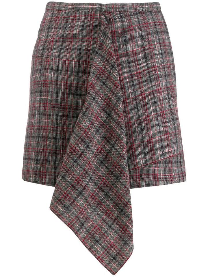 Isabel Marant Checked Mini Skirt - Blue