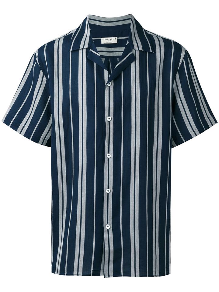 Éditions M.r - Tahiti Shirt - Men - Cotton - 41, Blue, Cotton