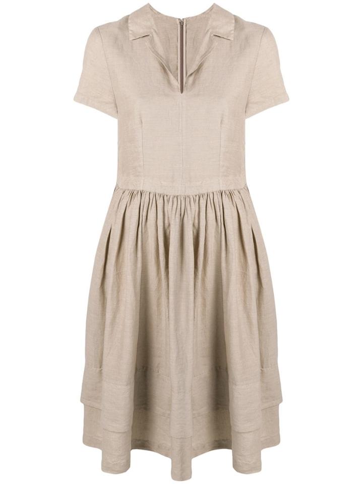 Aspesi Flared Midi Dress - Neutrals