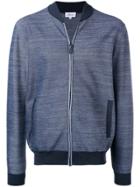Brioni Elbow Patches Bomber Jacket - Blue