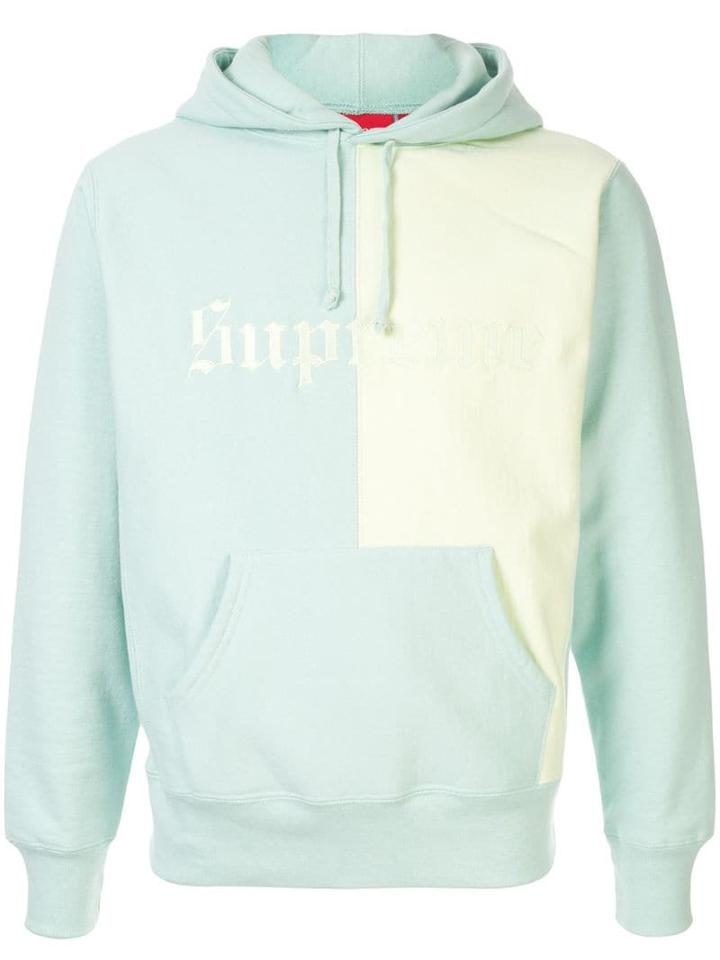 Supreme Split Old English Hoodie - Green