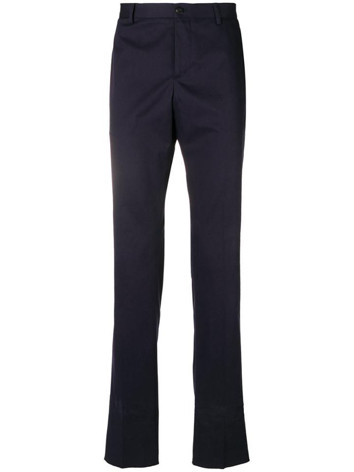 Etro Tailored Straight-leg Trousers - Blue