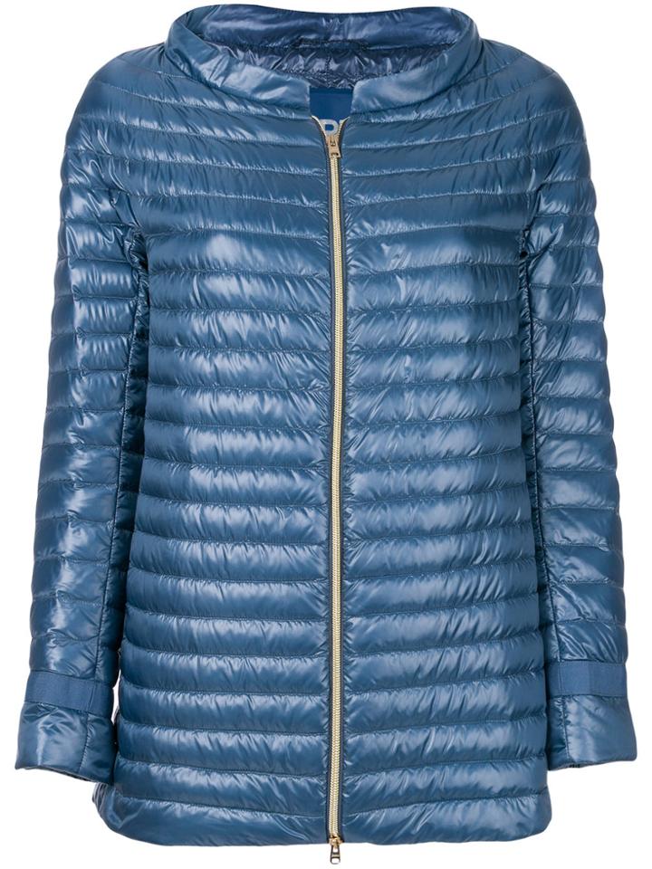 Herno Zipped Padded Jacket - Blue