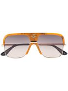 Gucci Eyewear Orange Gradient Lense Aviator Sunglasses