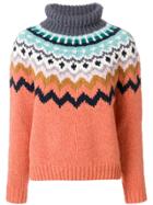 Anya Hindmarch Knit Patterned Jumper - Yellow & Orange