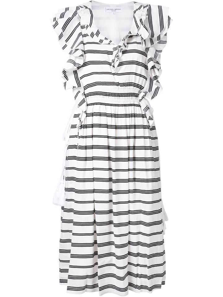 Apiece Apart 'san Rafael' Ruffle Dress - White