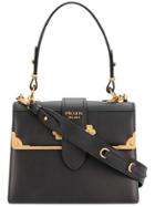 Prada Cahier Tote Bag - Black