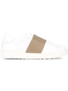 Valentino Open Sneakers, Men's, Size: 44, White, Leather/rubber