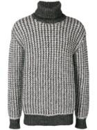 Z Zegna Chunky Knit Turtleneck Sweater - Grey