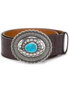 Etro Stone Embellished Belt - Brown
