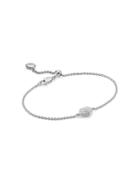 Monica Vinader Nura Mini Heart Diamond Bracelet - Silver
