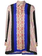 Etro Embroidered Long-sleeve Shirt - Blue