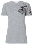 Valentino Sequin Appliqué T-shirt - Grey