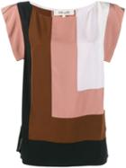 Diane Von Furstenberg Burlwood Multi Blouse - Brown