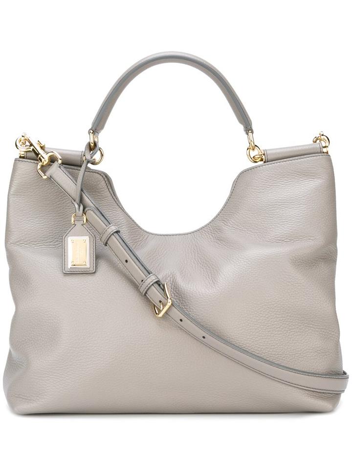 Dolce & Gabbana 'sicily' Hobo Tote, Women's, Grey