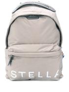 Stella Mccartney Logo-strap Backpack - Grey