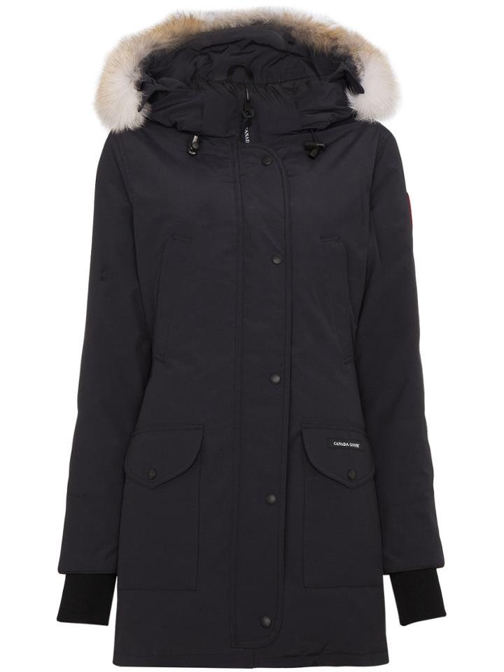 Canada Goose Trillium Coyote Fur Trimmed Hooded Parka - Blue