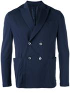 Cruciani - Knitted Blazer - Men - Cotton/spandex/elastane - 50, Blue, Cotton/spandex/elastane