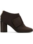 Gloria Coelho Kimono Low Calf Boots - Brown