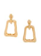 Nina Ricci Vintage Clip-on Earrings - Metallic
