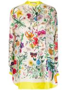 Gucci Flora Print Blouse - Neutrals