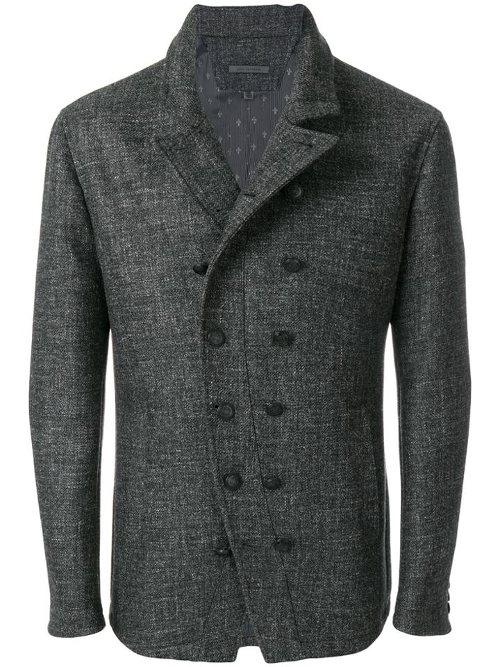 John Varvatos Double Breasted Blazer - Grey
