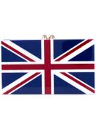 Charlotte Olympia English Flag Clutch - Blue